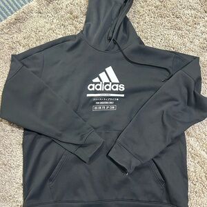 Adidas Men's Charcoal Hoodie Sweater